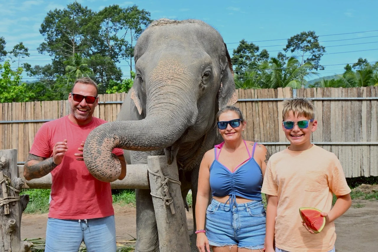 Elephant Feed & Shower adventure in Koh Samui