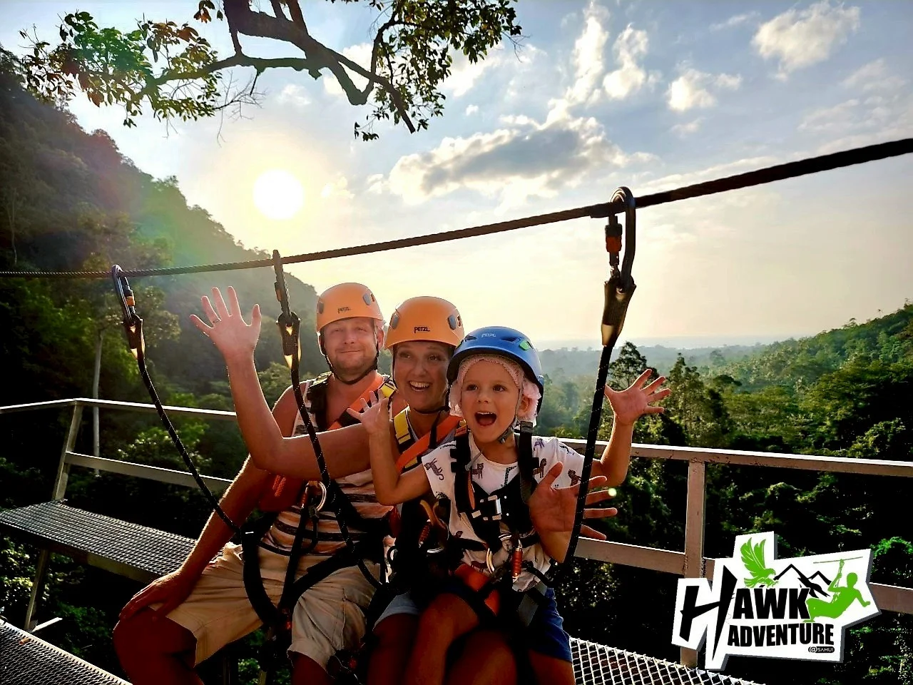 Hawk Adventure Zipline Samui experience in Koh Samui
