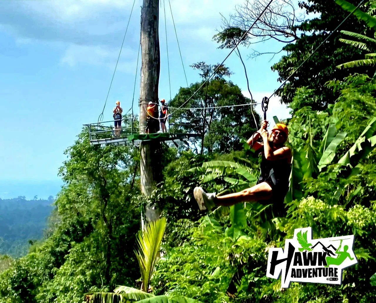 Hawk Adventure Zipline Samui adventure in Koh Samui
